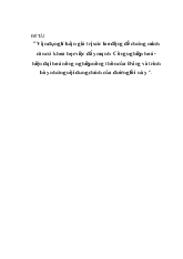Vận dụng lí luận giá trị sức lao động để chứng minh căn cứ khoa học việc đẩy mạnh Công nghiệp hoá - hiện đại hoá nông nghiệp nông thôn của Đảng và trình bày những nội dung chính của đường lối này