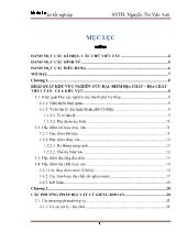 Khái quát khu vực nghiên cứu đặc điểm địa chất – địa chất thủy văn của khu vực