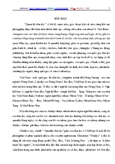 Tiểu luận Khái quát lịch sử quan hệ Việt - Mường và các giai đoạn ngôn ngữ Việt - Mường