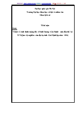 Đề tài Vài nét về tình hình ruộng đất ở Bình Dương <Gia Định> nửa đầu thế kỷ XIX (Qua việc nghiên cứu địa bạ tỉnh Giai Định lập năm 1836)