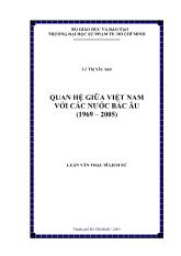 Luận văn Quan hệ giữa Việt Nam với các nước Bắc Âu (1969 – 2005)