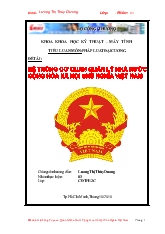 Đề tài Hệ thống cơ quan quản lý nhà nước cộng hòa xã hội chủ nghĩa Việt Nam