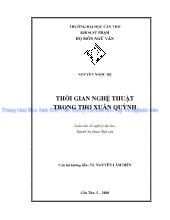 Đề tài Thời gian nghệthuật trong thơ Xuân Quỳnh