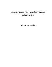 Luận văn Hành động cầu khiến trong Tiếng Việt