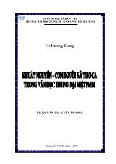 Luận văn Khuất Nguyên - Con người và thơ ca trong văn học trung đại Việt Nam