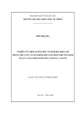 Luận văn Nghiên cứu định lượng độc tố sinh học biển asp trong thủy sản và sản phẩm thủy sản bằng phương pháp sắc ký lỏng ghép khối phổ Tandem lc-Ms/ms