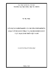 Luận văn Xây dựng sơ đồ khối và chương trình phân loại vỏ trái đất phục vụ dự báo động đất cực đại lãnh thổ Việt Nam
