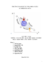 Tiểu luận Những vấn đề liên quan đến động cơ nhiệt hoạt động theo chu trình carnot