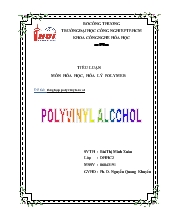 Tiểu luận Tổng hợp Polyvinyl alcohol