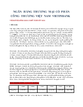 Đề tài Ngân hàng thương mại cổ phần công thương Việt Nam Vietinbank
