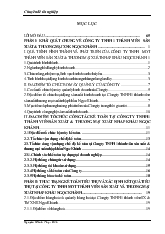 Chuyên đề tốt nghiệp Kế toán tiêu thụ và xác định kết quả tiêu thụ hàng hoá tại Công ty TNHH một thành viên sản xuất và thương mại xuất nhập khẩu Ngọc Khánh