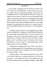 Báo cáo thực tập Kế toán chi phí sản xuất và tính giá thành sản phẩm ở Công ty TNHH cơ khí chính xác Thăng Long