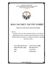 Báo cáo thực tập Tổ chức công tác kế toán tiền lương và các khoản trích theo lương, tổ chức kế toán bán hàng và tiêu thụ hàng hóa tại Công ty cổ phần xây dựng và thương mại Nam Cường