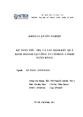 Khóa luận Kế toán tiêu thụ và xác định kết quả kinh doanh tại Công ty cổ phần cơ khí ngân hàng