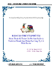 Luận văn Hoàn thiện kế toán chi phí sản xuất và tính giá thành sản phẩm tại Công ty cổ phần Ba An