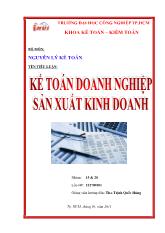 Tiểu luận Kế toán doanh nghiệp sản xuất kinh doanh