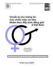 Chuyên đề Các chiến lược ưu tiên nhằm thúc đẩy bình đẳng giới ở Việt Nam
