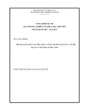 Đề tài Mối quan hệ giữa ngưỡng nợ và tăng trưởng kinh tế– vấn đề quản lý nợ công ởViệt Nam