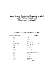 Đề tài Phát triển một số ngành nghề thủ công nghiệp ở huyện Từ Sơn, tỉnh bắc ninh (Thực trạng và giải pháp)