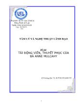 Đề tài Tài động viên, thuyết phục của bà anne mulcahy