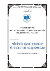 Khóa luận Phân tích tác động của hệ thống ERP đối với nghiệp vụ kế toán tại doanh nghiệp