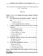 Chuyên đề Thực trạng và một số giải pháp phát triển ngành chè Việt Nam trong giai đoạn 2005 - 2010