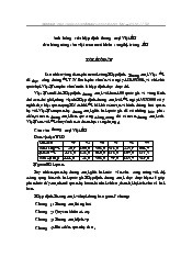 Đề tài Ảnh hưởng của hiệp định thương mại Việt-Mĩ đến hàng nông sản Việt Nam xuất khẩu sang thị trường Mĩ