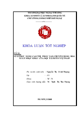 Đề tài Giải pháp nâng cao thị phần vận chuyển hàng hoá xuất nhập khẩu của đội tàu biển Việt Nam