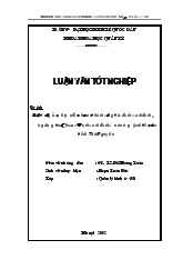 Luận văn Một số giải pháp nhằm hoàn thành công tác định canh định cư ứng dụng tại Chi cục Định canh định cư và vùng kinh tế mới tỉnh Thái Nguyên