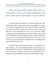 Bài tập nhóm Phân tích hệ thống kênh phân phối tại ngân hàng acb và giải pháp marketing để phát triển kênh phân phối của ngân hàng