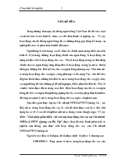 Chuyên đề Giải pháp giảm thiểu rủi ro trong hoạt động cho vay tại Chi nhánh NHNo & PTNT Quảng An Hà Nội