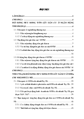 Chuyên đề Mở rộng huy động tiền gửi dân cư ở ngân hàng nông nghiệp và phát triển nông thôn( NHNo) chi nhánh Tây Hồ
