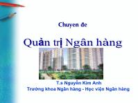 Chuyên đề Quản trị ngân hàng