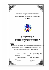 Chuyên đề Thúc đẩy xuất khẩu hàng dệt may của công ty cổ phần sản xuất – xuất nhập khẩu dệt may (vinateximex) sang thị trường EU