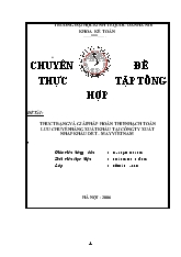 Chuyên đề Thực trạng và giải pháp hoàn thiện hạch toán lưu chuyển hàng xuất khẩu tại công ty xuất nhập khẩu dệt – may Việt Nam