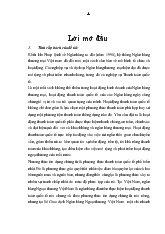 Đề tài Hoàn thiện hoạt động thanh toán quốc tế theo phương thức tín dụng chứng từ tại Sở giao dịch – Ngân hàng Ngoại thương Việt Nam