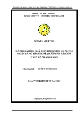 Khoá luận Đánh giá hiệu quả hoạt động tín dụng của Ngân hàng thương mại cổ phần Sài Gòn – Chi nhánh An Giang