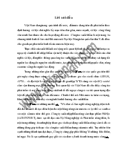 Luận văn Thực trạng và một số giải pháp nhằm tăng xuất khẩu hàng nông sản của Công ty xuất nhập khẩu nông sản thực phẩm Hà Nội