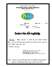 Luận văn Thực trạng và một số giải pháp nhằm thúc đẩy xuất khẩu mặt hàng mây tre đan ở công ty xuất nhập khẩu Hà Tây