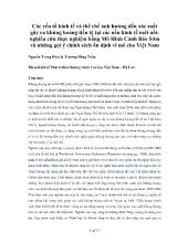 Tham luận Các yếu tố kinh tế và thể chế ảnh hưởng đến xác suất gây ra khủng hoảng tiền tệ tại các nền kinh tếmới nổi: nghiên cứu thực nghiệm bằng Mô Hình Cảnh Báo Sớm và những gợi ý chính sách ổn định vĩ mô cho Việt Nam