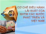 Đề tài Cơ chế điều hành lãi suất của nhtw các nước phát triển và Việt Nam