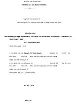 Đề tài Giải pháp thực hiện hợp nhất và thâu tóm cho ngân hàng thương mại cổ phần ngoại thương Việt Nam