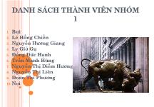 Đề tài Khủng hoảng tài chính thế giới 2008, diễn biến và ảnh hưởng tới thị trường chứng khoán Việt Nam
