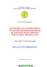 Đề tài Ảnh hưởng của sự biến động tỷ giá đến kinh doanh ngoại tệ tại Ngân hàng thương mại cổ phần Phương Nam