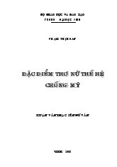 Luận văn Đặc điểm thơ nữ thế hệ chống Mỹ