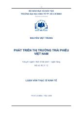 Đề tài Phát triển thịtrường trái phiếu Việt Nam