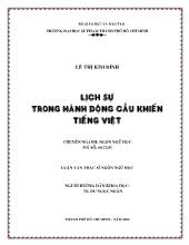 Luận văn Lịch sự trong hành động cầu khiến tiếng Việt