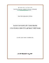Luận văn Nâng cao năng lực cạnh tranh của Tổng Công ty Lắp máy Việt Nam
