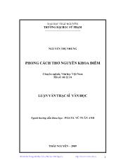 Luận văn Phong cách thơ Nguyễn Khoa Điềm