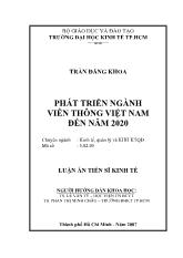 Luận văn Phát triển ngành viễn thông Việt Nam đến năm 2020